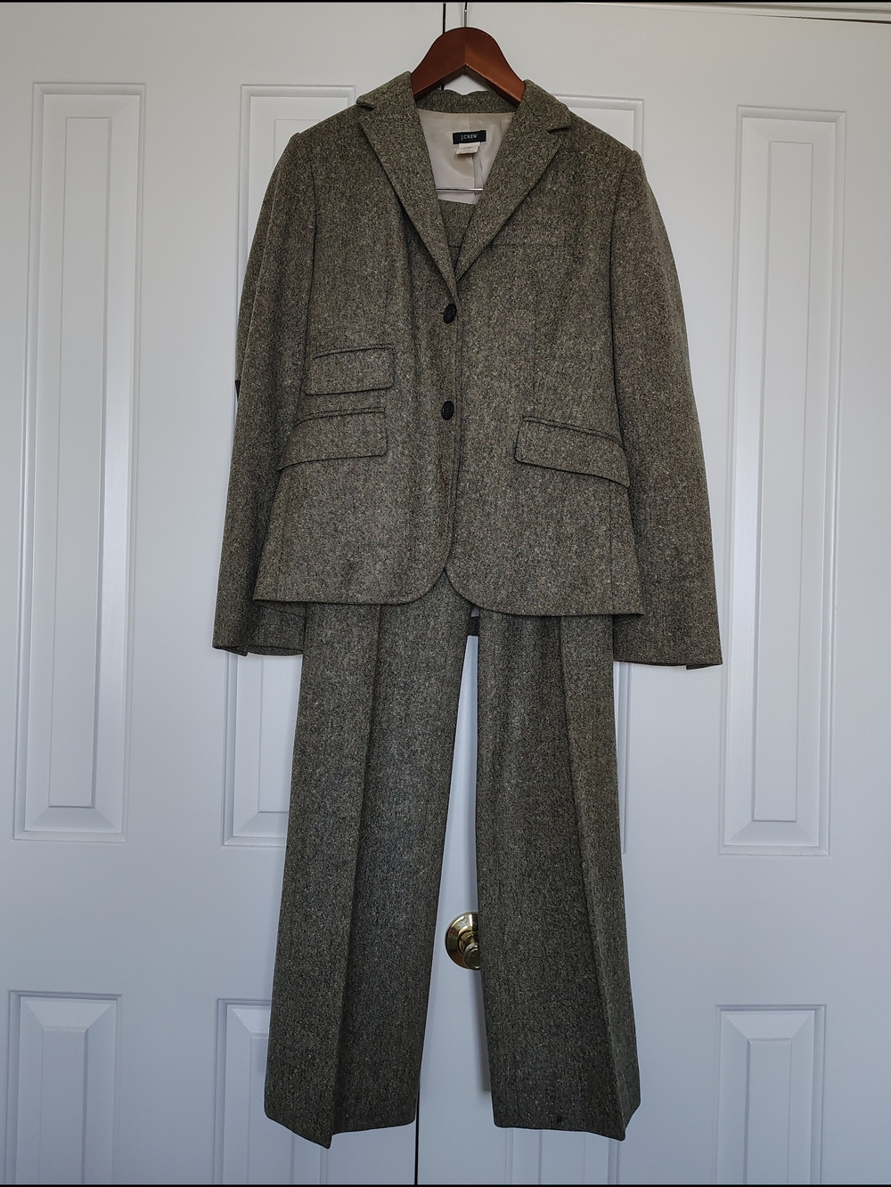 Vintage J. Crew 100% Wool Tweed Suit